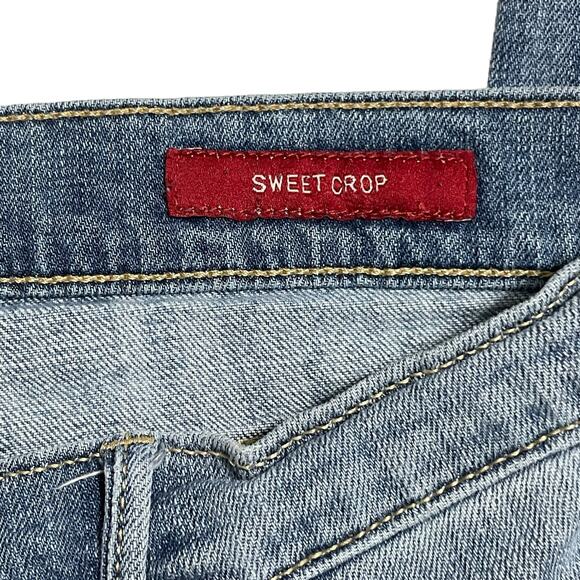 Lucky Brand Jeans Womens Size 8 Blue Sweet Crop Mid Rise Light Wash Denim Pants - Picture 7 of 13